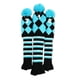 thumbnail image 1 of Advancent Paquete de 3 fundas de cabeza de manga tejida para palos de Golf, decoración portátil con números, fundas protectoras para ejercicio Golf Azul negro, 1 of 6