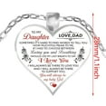 thumbnail image 3 of Electroplating Love Alloy Pendant Sweater Chain Father To Daughter, 3 of 5