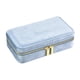 thumbnail image 5 of Joyero de terciopelo, organizador de joyas, porta aretes pequeños, elegante y portátil, organizador de anillos, broches y Azul, 5 of 9
