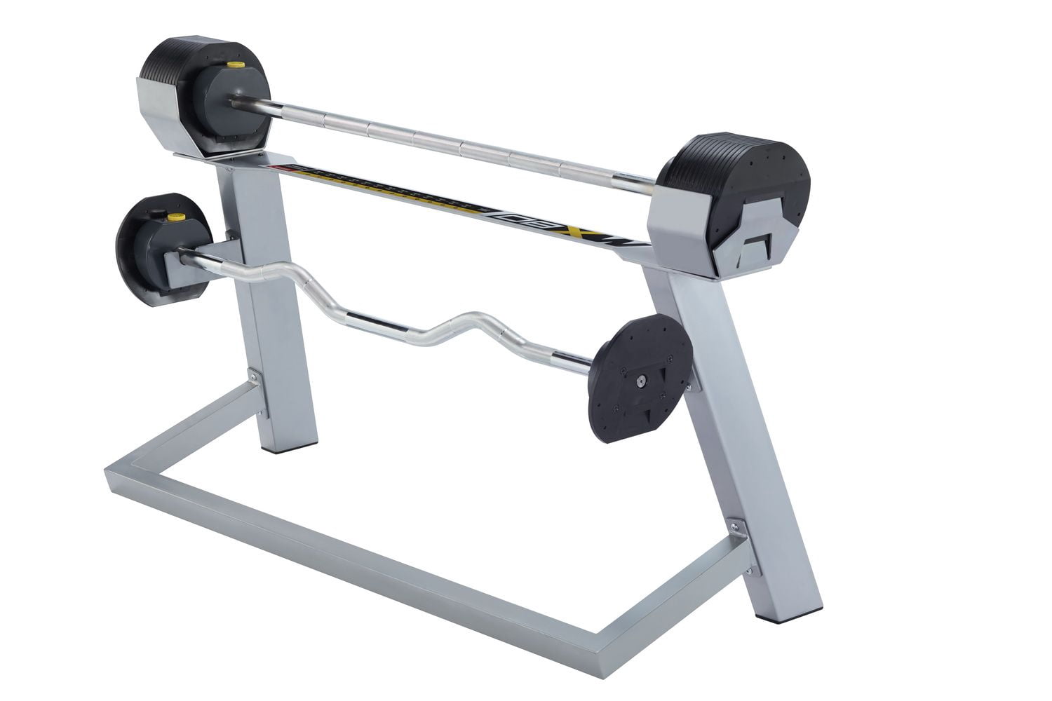 MX Select Selectorized / Adjustable Home Gym Barbell / MX-80LBS w/Sturdy Storage Base