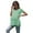 Mint Green, variant on Women's Maternity Tops Shirts Short Sleeve Split Side Pregnancy Clothes