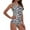 White, variant on Women's One Piece Swimsuits Vintage Tummy Control Bathing Suit Slimming Ruched Swimwear