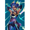thumbnail image 3 of Póster de anime en línea Valorant, lienzo de neón, arte de pared, decoración de sala de juegos kawaii, Reyna Jett, regalo estético para jugadores, pintura, 3 of 5