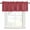 Red, variant on Valances for Windows, Boho Red Light Filtering Window Treatment Valances for Living Room/Bedroom/Bathroom Windows, Minimalist Farmhouse Striped 42"x 12" Rod Pocket Kitchen Curtains