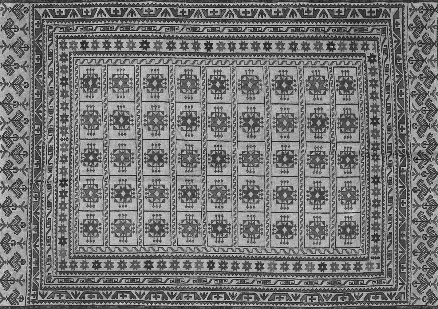 Ahgly Company Indoor Rectangle Southwestern Gray Country Area Rugs, 7
