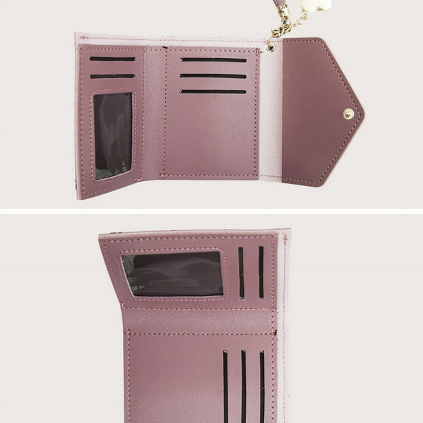 Cartera Pequeña Transparente Con Gráfco De Letras De PVC, Bolsllo