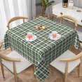 thumbnail image 6 of Square Tablecloth 60 x 60 Inch, Modern Plaid Tablecloth Square Wipeable Tabletop Covers Decorative Tablecover for Dining, Parties, Camping, 6 of 8