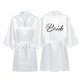 thumbnail image 6 of DHFJKG Womens Silk Satin Robe Kimono Bathrobe Wedding Dressing Gown For Bridal Bride Bridesmaid Robes, 6 of 7