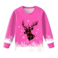 thumbnail image 4 of Gubotare Girl Christmas Pajamas Kids Girls Boys Soft Comfy 2pcs Set Long Sleeve Shirts and Pants Sets Size 7-8 (Hot Pink,7-8 Years), 4 of 4