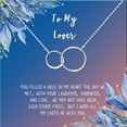 thumbnail image 2 of Anavia To My Lover Necklace Gift, Lover Birthday Gift, Mother's Day Gift, Proposal Gift, Card Gift for Girlfriend-[Silver Infinity Double Ring, Blue-Orange Gift Card], 2 of 3