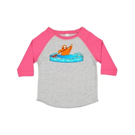 

Inktastic Kayaking Sloth Kayak Gift Toddler Boy or Toddler Girl T-Shirt