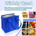 thumbnail image 7 of Triani 2Pcs Large Capacity Reusable Insulated Grocery Bags Thermal Totes With Zippered Top For Hot Cold Food Delivery Refrigerator Pizza(Blue), 7 of 7
