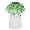 thumbnail image 5 of snilers St Patricks Day Scrubs for Women V Neck Irish Shamrock Print Scrub Tops Soft Nurse Uniform Shirts with Pockets S-5XL, 5 of 6