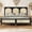 Black, variant on MODERNLUXE Wood King Size Platform Bed with Rattan Headboard, Black