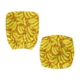 thumbnail image 3 of FKELYI Desk Chair Cover Stretch Fbaric Office Chair Slipcover Funny Banana Print Computer Chair Cover 2 Pcs include 1 Backrest Cover 1 Cushion Seat Cover for Office Worker, 3 of 7