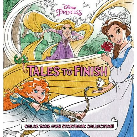 Disney Princess Story Reader - Disney Princess Storybook Collection: Tales to Finish : Color Your Own Storybook Collection!