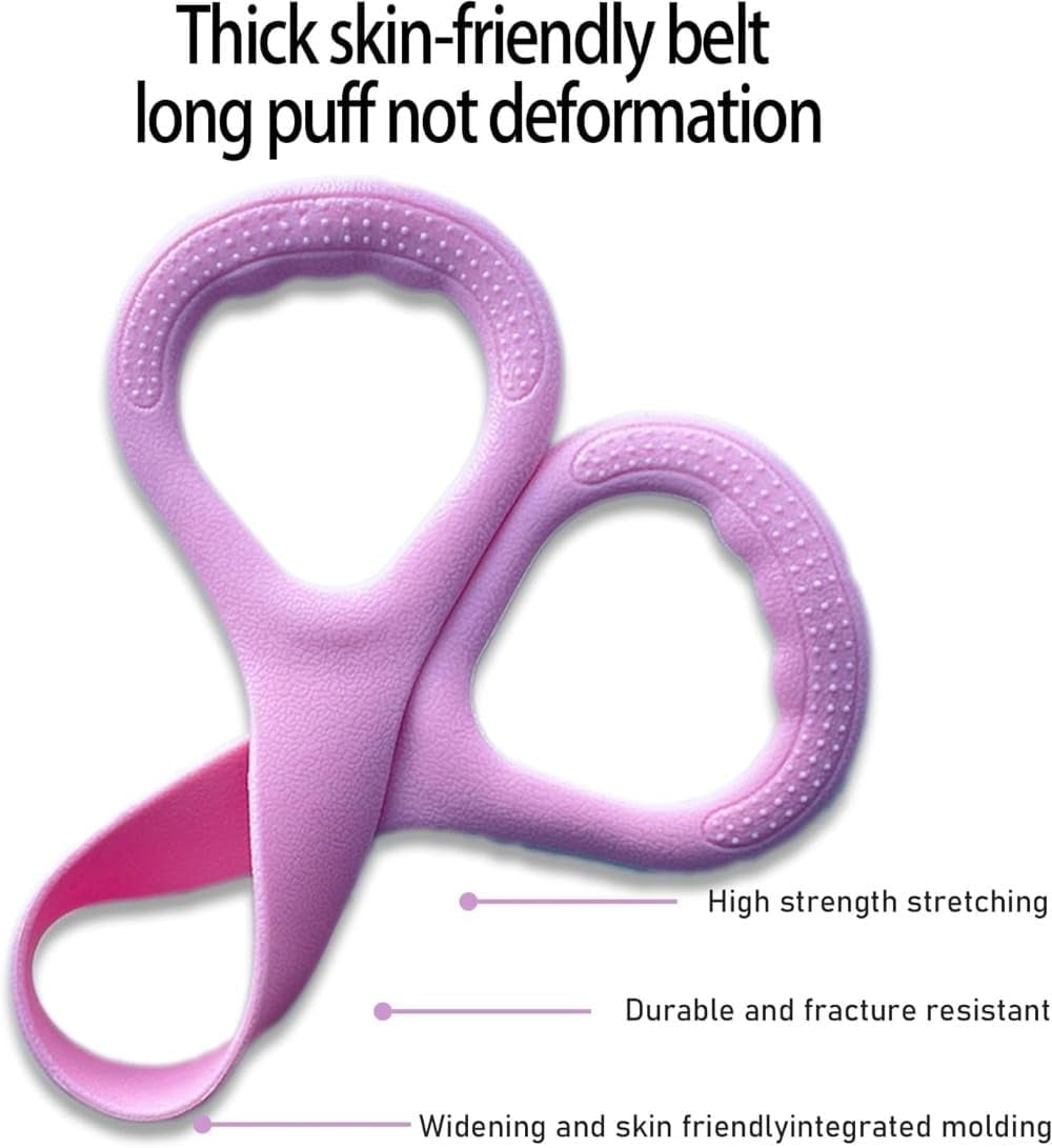 Exercise Band - Figure 8 Resistance Bands with Handles, Silicone Exercise Bands for Women & Men, 20 lb Tension Rope for Arm Workout Equipment, Stretching Bands for Yoga