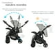 thumbnail image 4 of Carriola para Bebé y Autoasiento D'bebé Sistema de Viaje Elite Reversible Travel System Con Portabebé Gris, 4 of 6