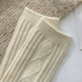 thumbnail image 3 of TELOLY Wool Socks for Women,Elastic Cuff Hold Womens Wool Socks,No-Slip Stability Womens Boot Socks,White, 3 of 5