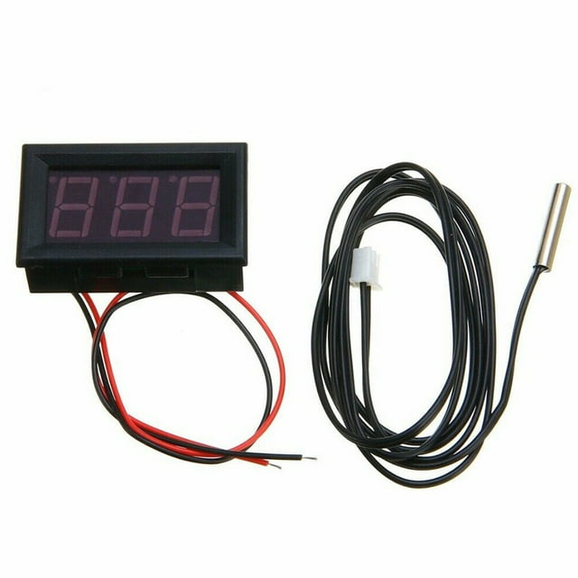 Dc 12V Led Digital Thermometer Temp Sensor Meter Ntc Probe -50 ~ 110°C Detector