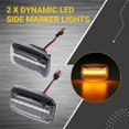 thumbnail image 4 of 2Pcs Car Dynamic LED Side Marker Light Turn Signal Light for Toyota Land Cruiser 70 80 100 Series, 4 of 5