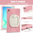 thumbnail image 6 of XYX Case for Samsung Galaxy Tab S10 FE+ 13.1 inch X620/SM-X626B, 360 Degree Rotating Hand Grip Shockproof Cover with Shoulder Strap, Cherry Pink, 6 of 7