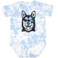 thumbnail image 3 of Inktastic Siberian Husky Sketch Portrait with Sunglasses Boys or Girls Baby Bodysuit, 3 of 5