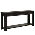 thumbnail image 5 of 63" Console Table with 4 Drawers and 1 Bottom Shelf,Entryway Table Sideboard Hallway Console Table Farmhouse Wood Sofa Table for Living Room Entryway Hallway,Long Sofa Table,Easy Assembly,Black, 5 of 7