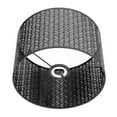 thumbnail image 3 of Pantalla de lámpara de tambor E27 E14 Clip en forma de hoja de abeto, cubierta de pantalla decorativa de Metal hueca para lámpara de techo de pared de mesa, color negro, 3 of 10