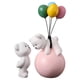 thumbnail image 2 of Estatuilla de oso Fernando Figura de oso polar de resina con globo decoración de escritorio, 2 of 8