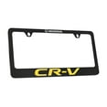thumbnail image 2 of Honda CRV wordmark black coated metal license plate frame holder 2 hole, 2 of 4
