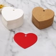 thumbnail image 4 of Sonducket Cartón Kraft en blanco corazón Vintage tarjetas moda autoensamblaje muestra accesorios creativamente suministro para el hogar Accesorios de disfraces Blanco, 4 of 6