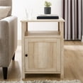 thumbnail image 3 of Woven Paths Modern Open Shelf End Table, White Oak, 3 of 7