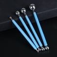 thumbnail image 4 of Injueey Herramientas de punteado de doble extremo con bolígrafo, fáciles de limpiar y para cerámica y manualidades, juego de herramientas Artesanía azul, 4 of 6