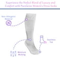 thumbnail image 2 of PureTwine Knee High Socks for Women | Comfort Seam Soft Bamboo Rayon | Long Dress Socks for Women Athletic Socks 4 Pairs, 2 of 7