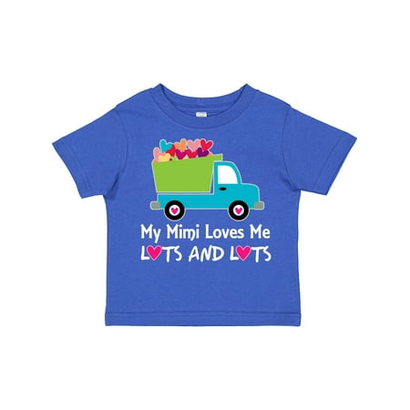 

Inktastic Mimi Loves Me Grandson Truck Gift Toddler Boy Girl T-Shirt