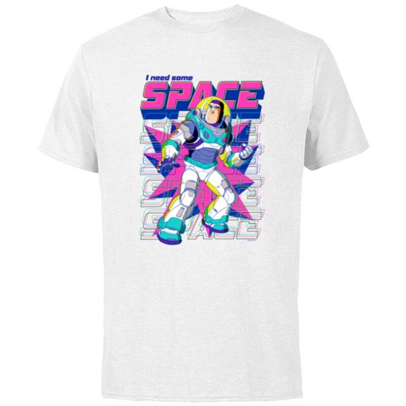 Disney PIXAR Lightyear I Need Some Space - Short Sleeve Cotton T-Shirt for Adults - Customized-White