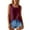 Dark Purple, variant on HUANBAI Women's Square Neck Shirt With Vest Design Cotton Tank Top