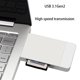 thumbnail image 2 of Adaptador de tarjeta de memoria Cf portátil de aluminio Usb 3,1 10gbps Cf-express, succión magnética Feliz Sencillez, 2 of 5