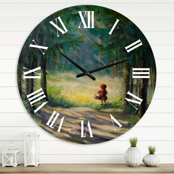 Designart 1" Quartz Traditional Wall Clock
