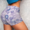 thumbnail image 4 of Haiem Winter With Snowflakes No Front Seam Biker Shorts for Women Yoga Workout Gym Bike Shorts with Tummy Control Moisture-Wicking-Small, 4 of 9