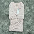 thumbnail image 3 of PETYWER Women's Pajamas Set 2 Piece Button Down Soft Long Sleeve Top and Pants Sleepwear Set Pink, 3 of 7