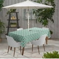 thumbnail image 2 of Vargottam Indoor/OutdoorTablecloth58x82 Inch RectangleTablecloth with Umbrella Hole and Zip- Waterproof PatioTableCloths- TableCovers for Backyard RectangularTable- Aquamarine Green, 2 of 5