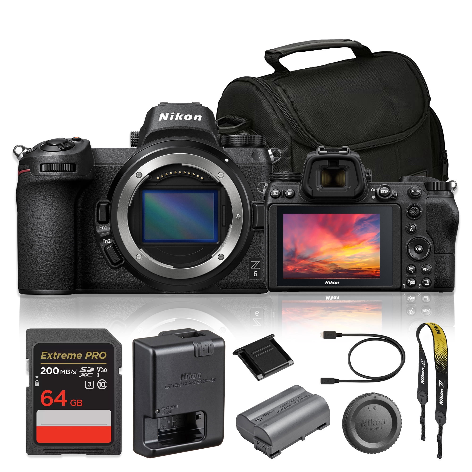 Nikon Z6 II Pro Mirrorless Camera, NIKKOR Z 24-70mm Lens, 2x128GB