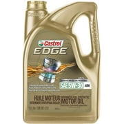 Castrol 03037 EDGE 5W-30 A3/B4 Advanced Full Synthetic Motor Oil, 5 quart