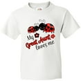 thumbnail image 3 of Inktastic My Great Aunt Loves Me with Cute Ladybugs Youth T-Shirt, 3 of 5