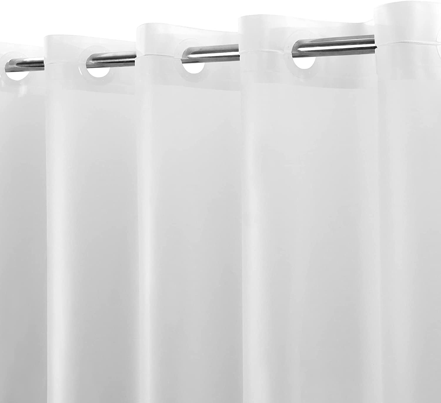 No Hook PEVA Shower Curtain or Liner 8G Heavy Duty Frosted Bathroom