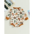 thumbnail image 4 of Bagilaanoe Newborn Baby Girl Boy Romper Sweatshirt Long Sleeve Bodysuit Print Pullover 3M 6M 12M 18M Infant Casual Tee Tops, 4 of 8