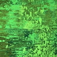 thumbnail image 1 of Ahgly Company Machine Washable Indoor Square Abstract Green Modern Area Rugs, 4' Square, 1 of 4