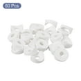 thumbnail image 3 of Uxcell 50Pack Plastic Round Washers, 8mm x 22mm x 3mm White PE Concave Washer, 3 of 5
